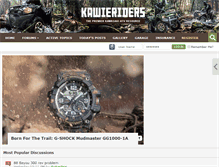 Tablet Screenshot of kawieriders.com